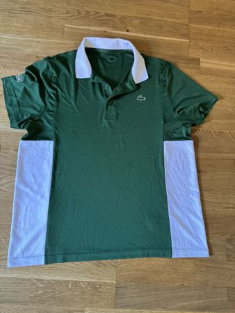 Lacoste Sport Poloshirt Grün/Weiss Grösse XL