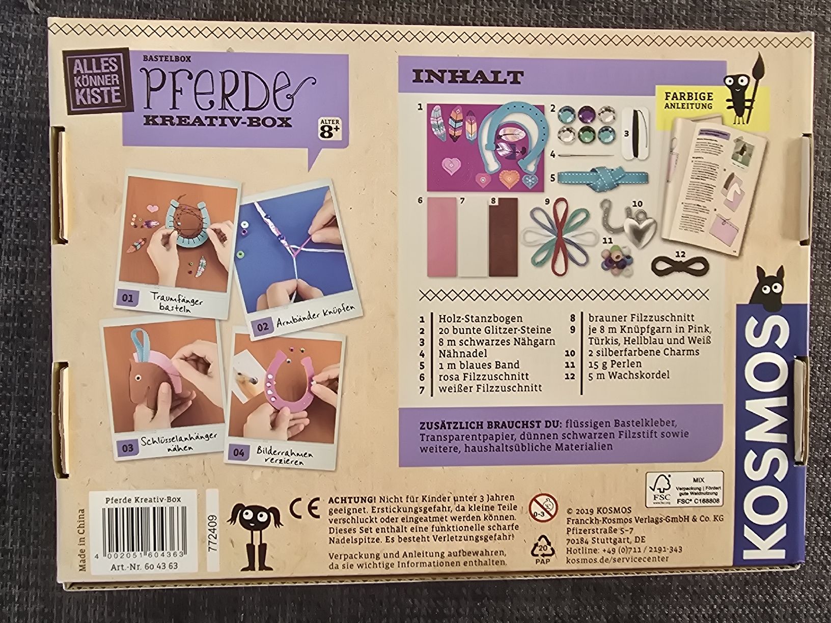 Kit bricolage: Pferde Kreativbox NEU – Nuovo e nell'imballaggio originale da Lostorf venduto da Venice16 1