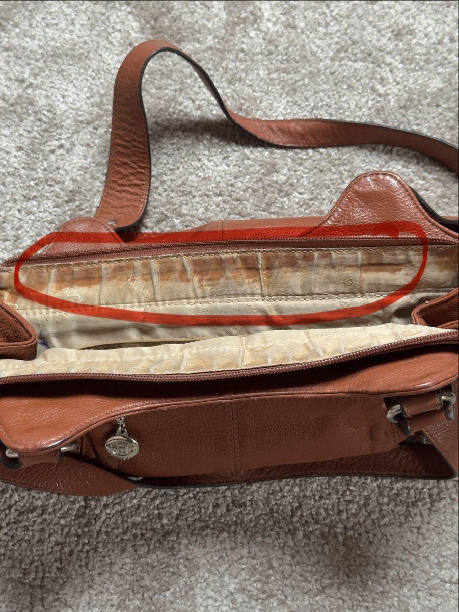 Borse da donna: Sac en cuir Hexagona marron  – Usato da Vuippens venduto da Anna_as 8