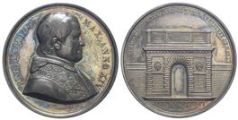 b- Rom, Pius IX., Silbermedaille A. XIV (1859)