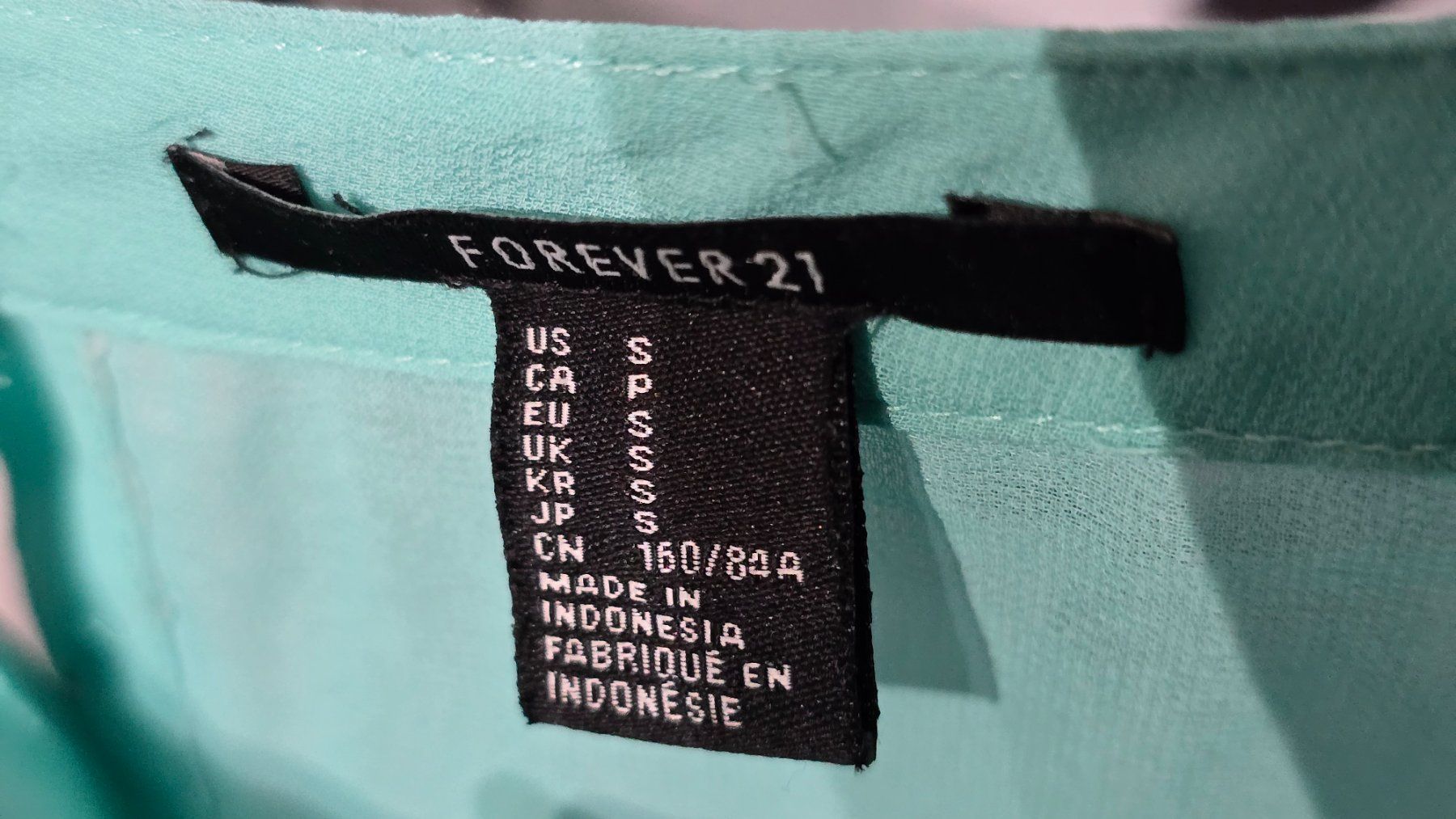 Camicette: Forever 21 mint blouse - S - Knopfleiste hinten – Usato da Thalwil venduto da VitaMini 3