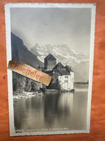 Chillon 1913 antik, Chateau de Chillon, Schweiz