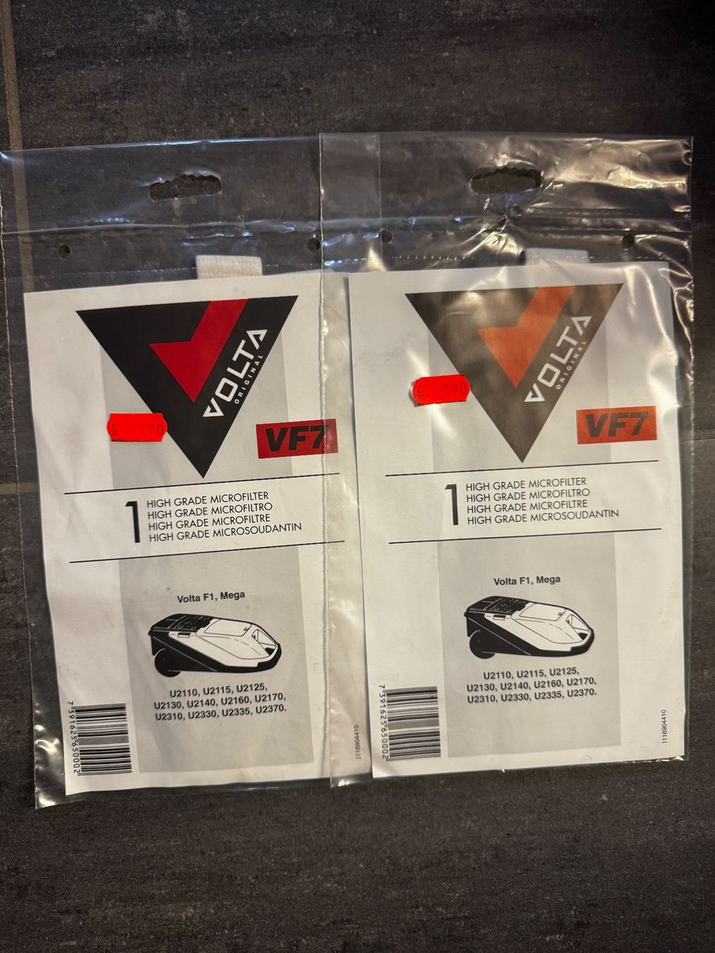 Altro per la casa: Volta Staubsauger Filter VF7, 2 Stk. U2110-U2370 – Nuovo e nell'imballaggio originale da Affeltrangen venduto da Fuelli03