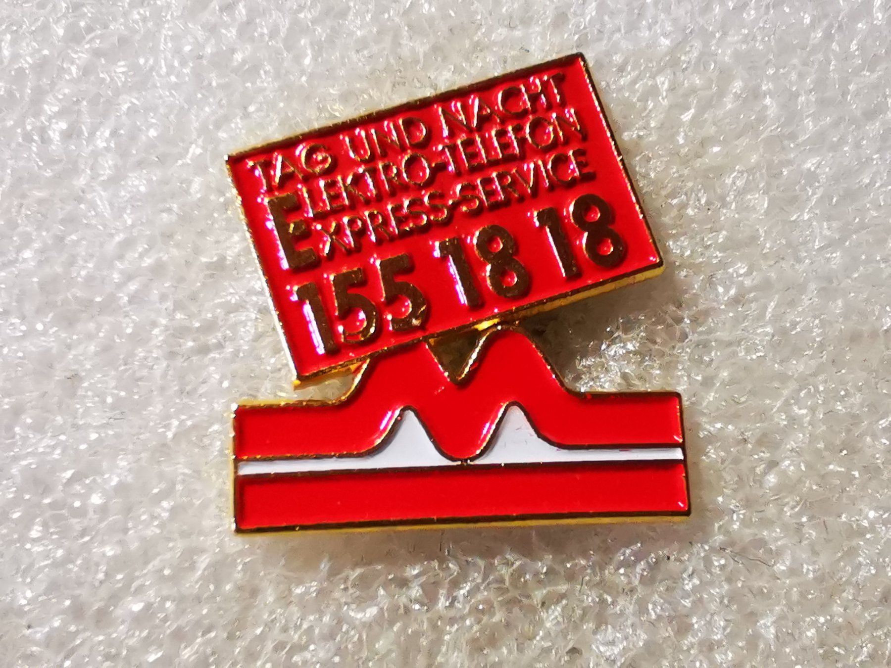 Placchette & Badge: Ansteckpin 156: Elektro Telefon Express – Usato da Oppligen venduto da Pin-Fall-Shop