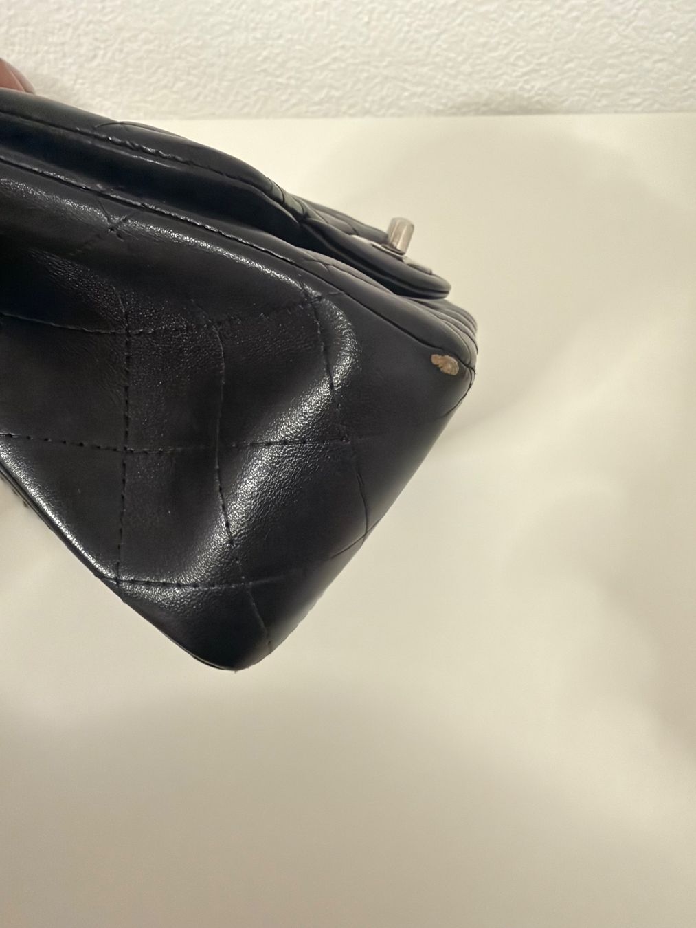 Chanel Borse da donna: Chanel Classic Mini Sqaure Lambskin black silver Hardware – Usato da Embrach venduto da whi_5g28 5