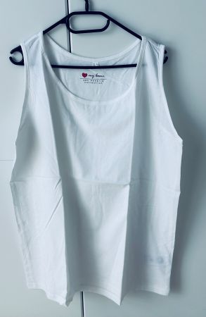 Top von bonprix, my basic, weiss, Grösse 48/50 XL