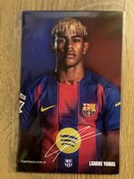 Carte Lamine Yamal Barça signée - Saison 2025-26!
