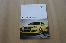 VW Golf GTI Pirelli Prospekt 11/2007
