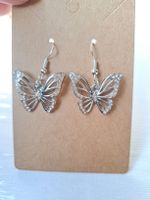 Süsse Ohrhänger Ohrring Schmetterling Silber-Optik Neu! 🦋