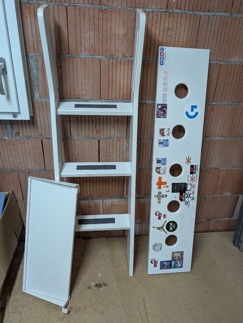 Flexa Letti: Kinderbett Flexa White mittelhoch mit Leiter und Rutsche – Usato da Hirschthal venduto da dor_878b 3