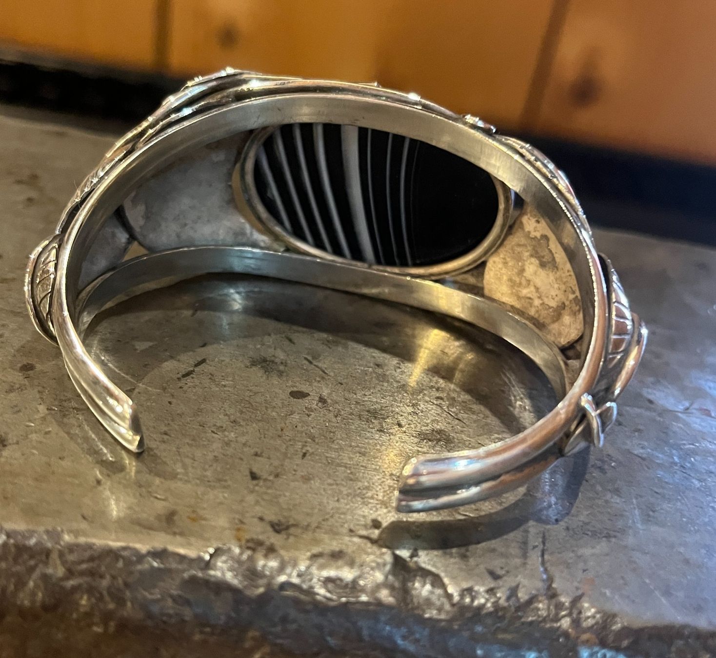 Bracciali & Braccialetti: Silber Armreif mit wunderschönem Onyx – Usato da Schaan venduto da ManuelaJ. 4