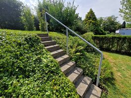 Geländer Garten Handlauf, metall, grau