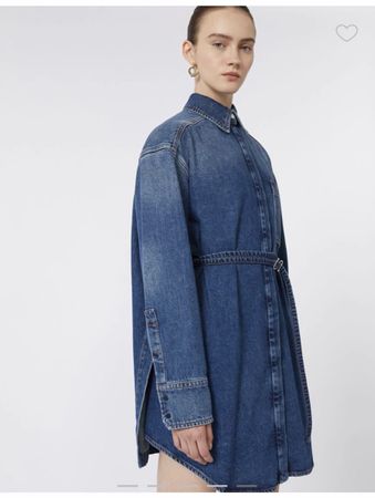 Max Mara sportmax shirt dress jeans 38 size