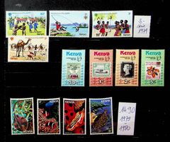 AFRIQUE KENYA 3 SÉRIES BEAUX TIMBRES NEUFS** 1979-1980 /JT64