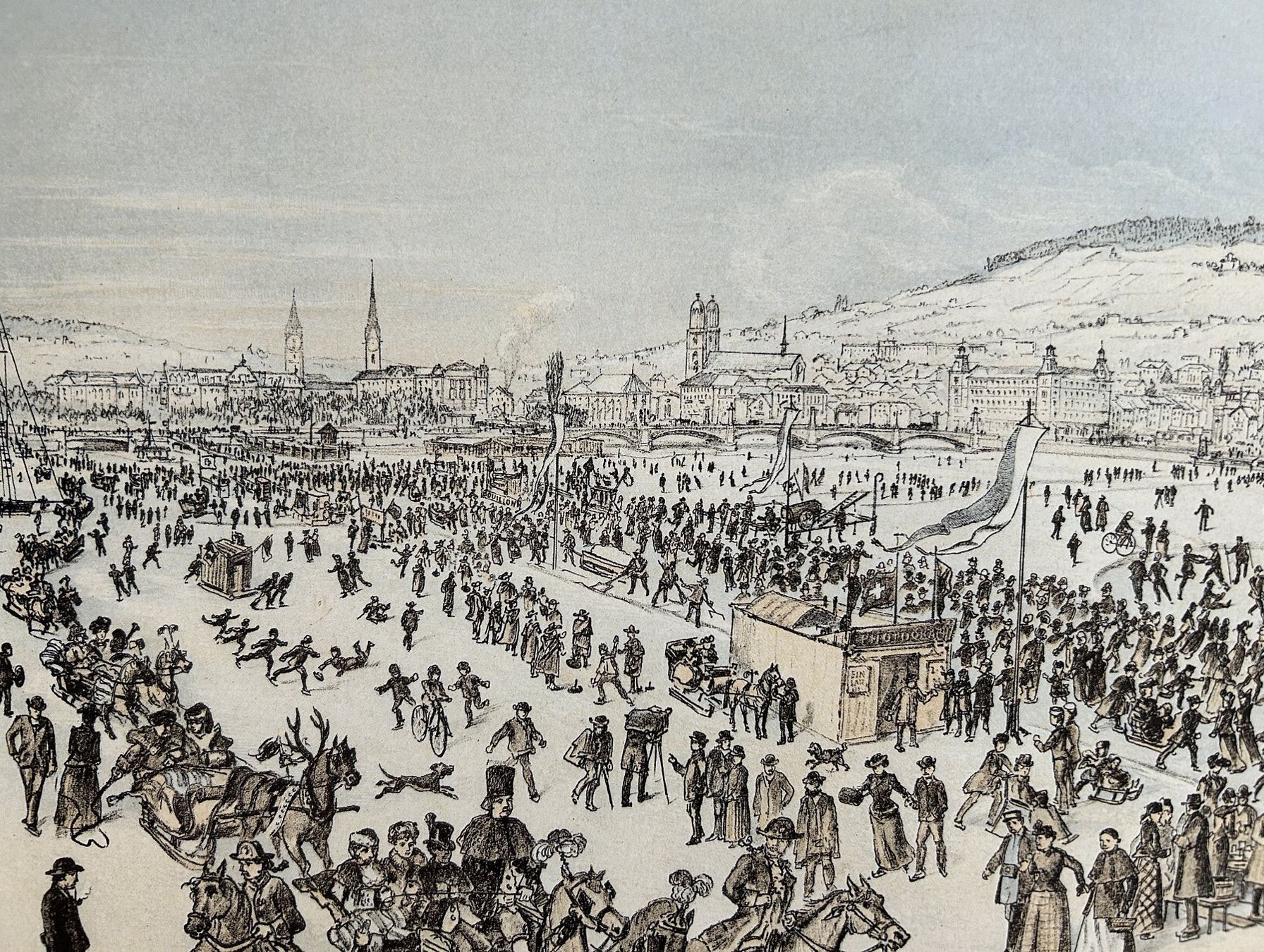 Poster & Bilder: SEEGRÖRNI IN ZÜRICH 1891 – Gebraucht aus Zürich von Domus09 5