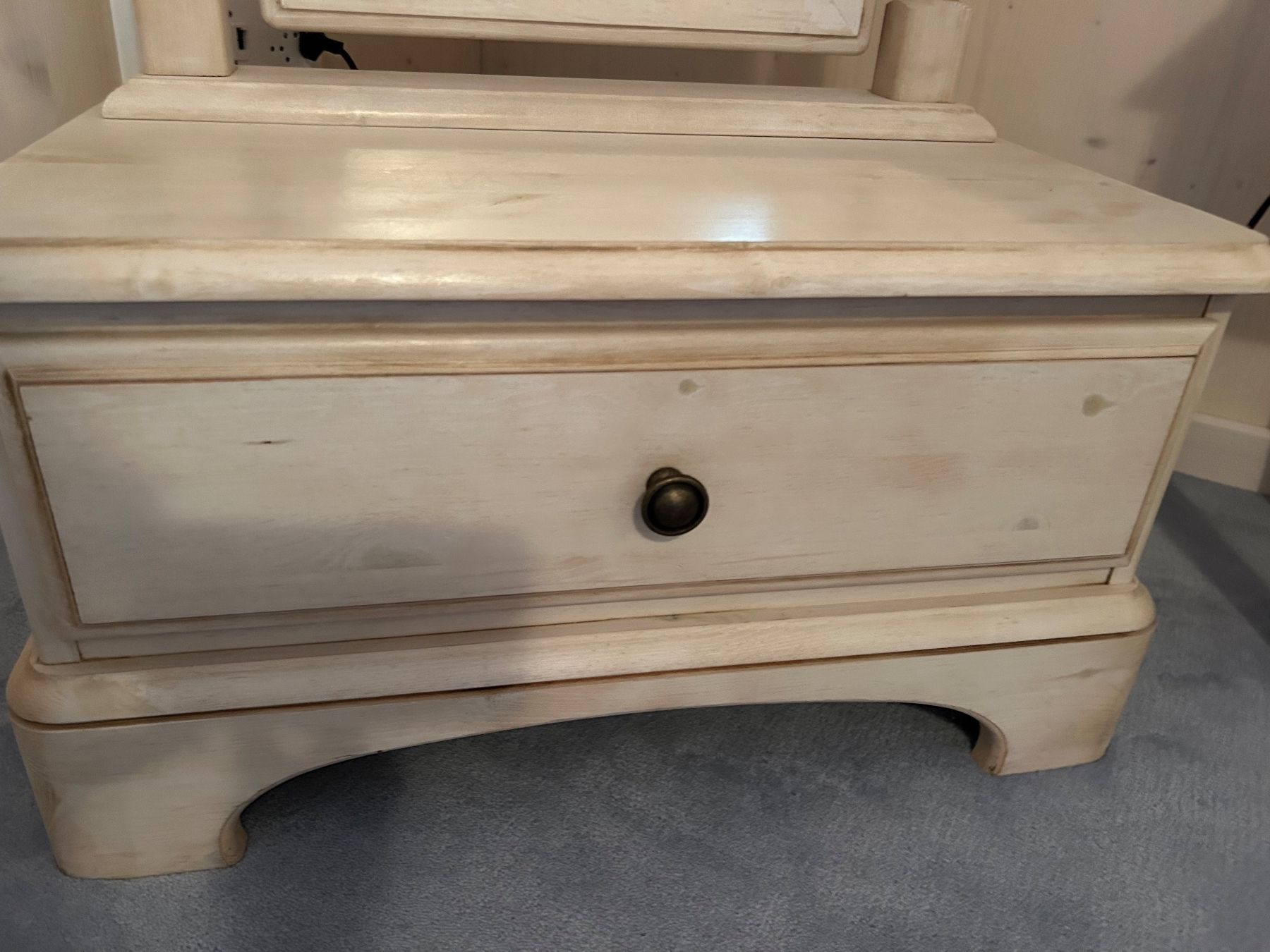 Specchi: Shabby Chic Standspiegel mit Schublade – Usato da illnau venduto da sweet83 2