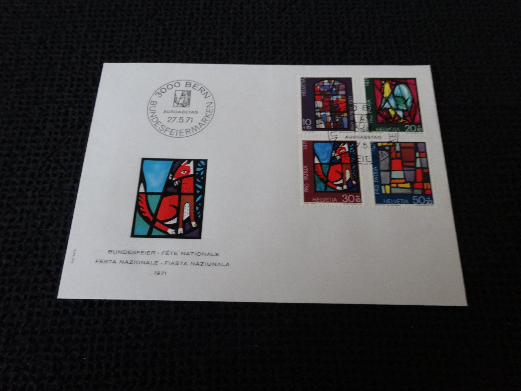 Alle Briefmarken: Sonderbrief  Bundesfeier 29.5.1971 – Gebraucht aus Neerach von jenny062