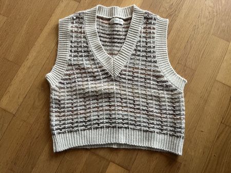 Strickweste Driver Jeans beige-braun