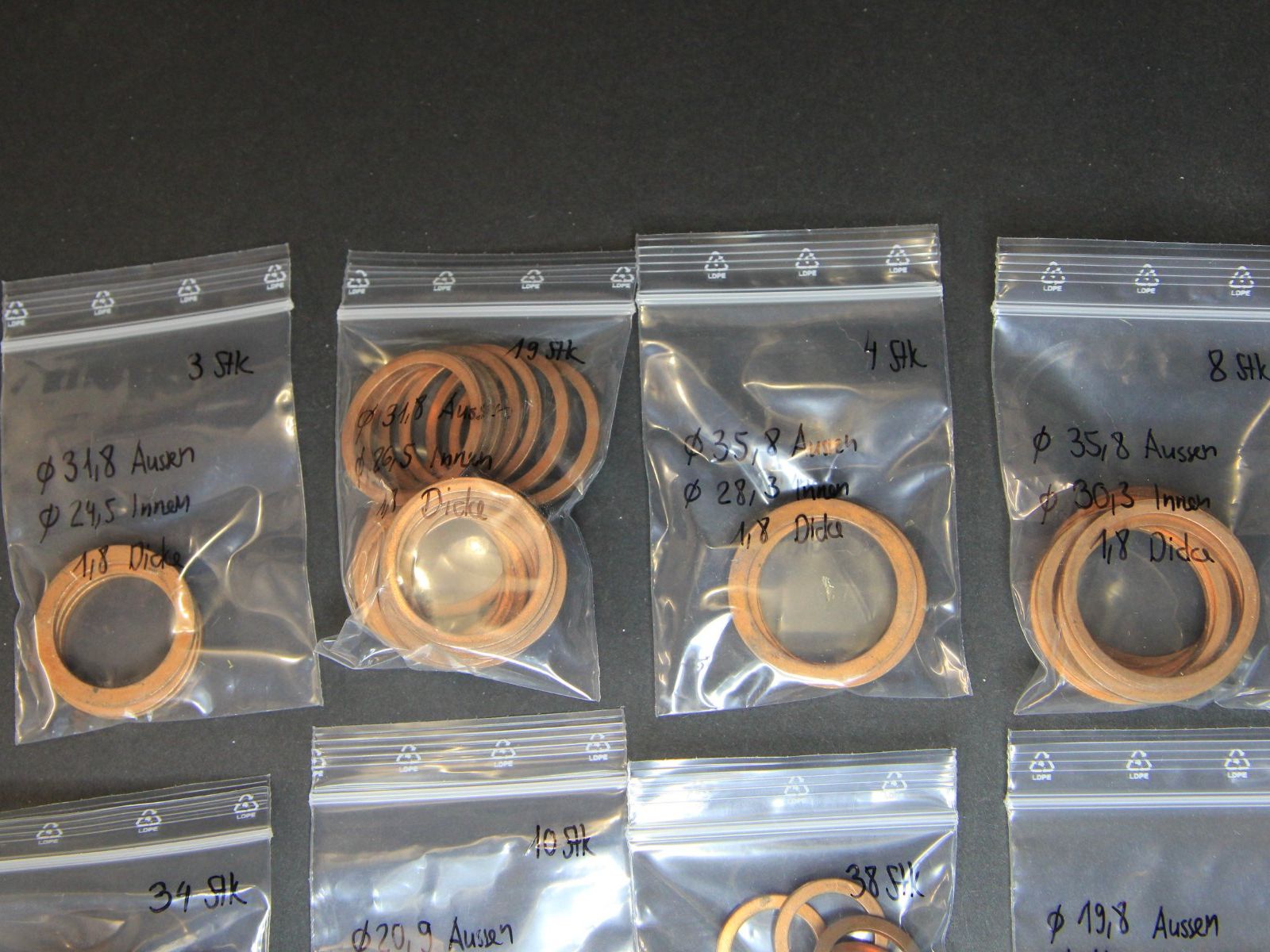 Tutti gli attrezzi: Kupferdichtring Sortiment, verschiedene Grössen – Nuovo (secondo la descrizione) da Hölstein venduto da Kraftpaket 1