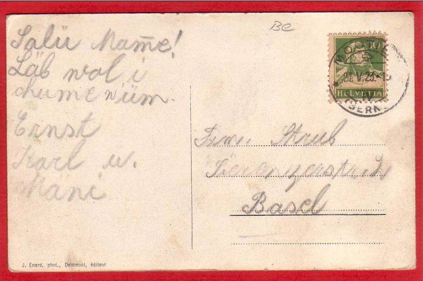 Cartoline postali: PERREFITTE, VUE GÉNÉRALE 1923 – Usato da Grüningen venduto da Kartenlaube 1