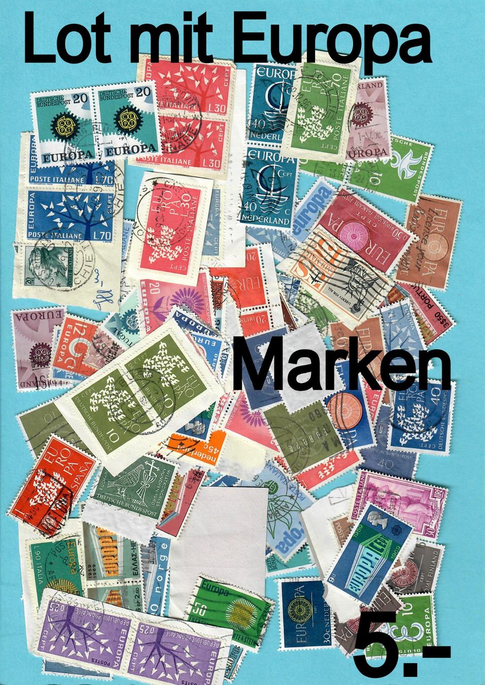 Alle Briefmarken: Lot mit Europa Marken – Gebraucht aus Bützberg von Die.6.a 1