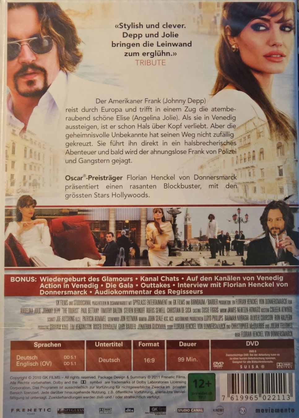 Tutti i DVDs: The Tourist – Nuovo e nell'imballaggio originale da Wahlen b. Laufen venduto da Cg10 1