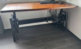 Vintage, höhenverstellbarer Tisch (Steamboat Econo)