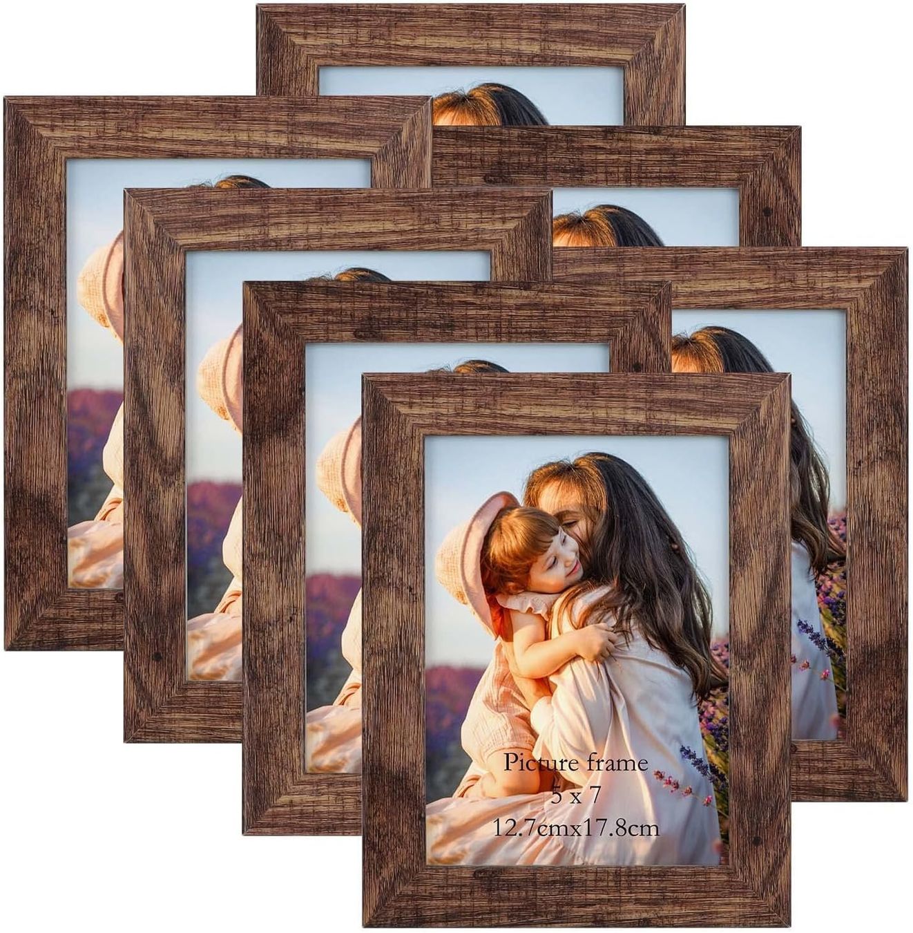 Cornici: 7er Set Bilderrahmen 13x18 CM Braun – Nuovo e nell'imballaggio originale da Nuglar venduto da SaleRitter