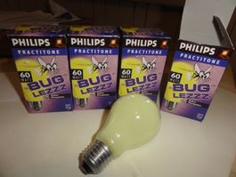 4 PHILIPS  BUG LEZZ Anti-Insektenbirne Sitzplatz - keine LED