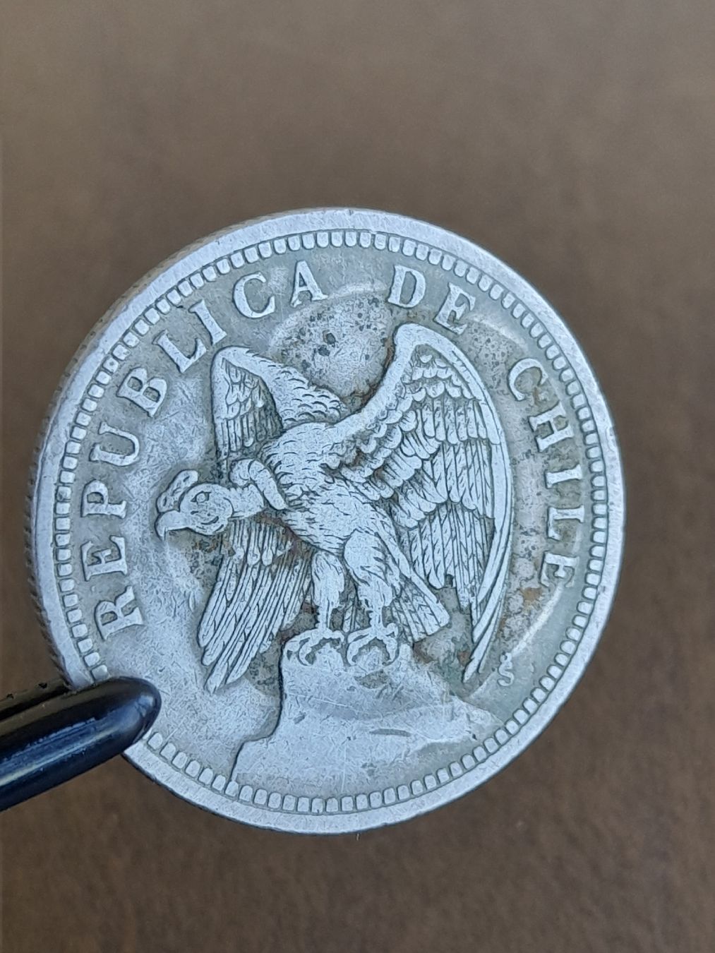 Alle Münzen: 1 Peso 1933 République du Chili – Gebraucht aus Basel von Basel_20 7
