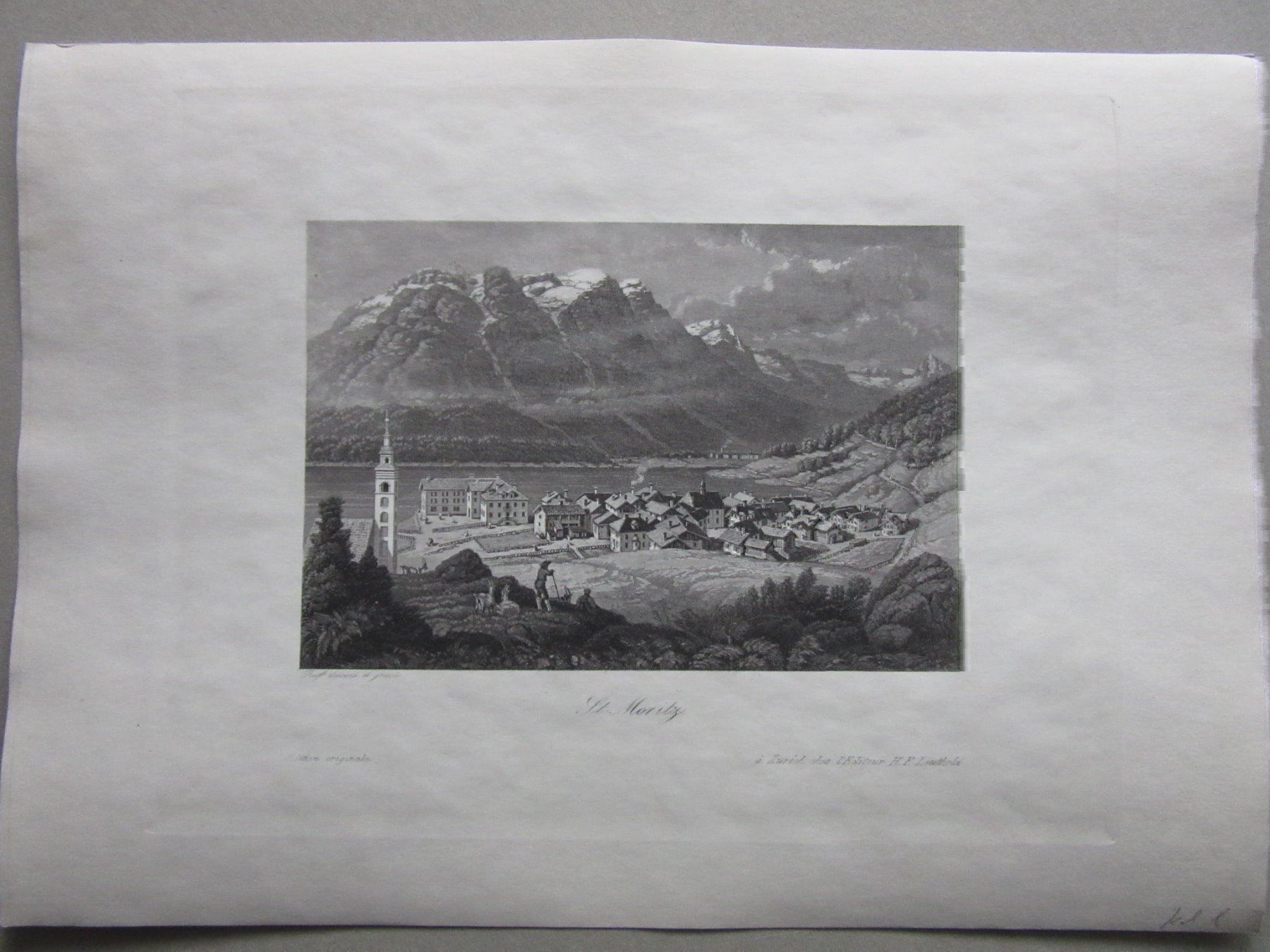 Incisioni: ST-MORITZ  AQUATINTA – Usato da Gersau venduto da grafik-kunst 2