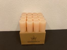 Kerzen Box mit 16 Kerzen a je 13 x 7 cm und je 450g, ecru