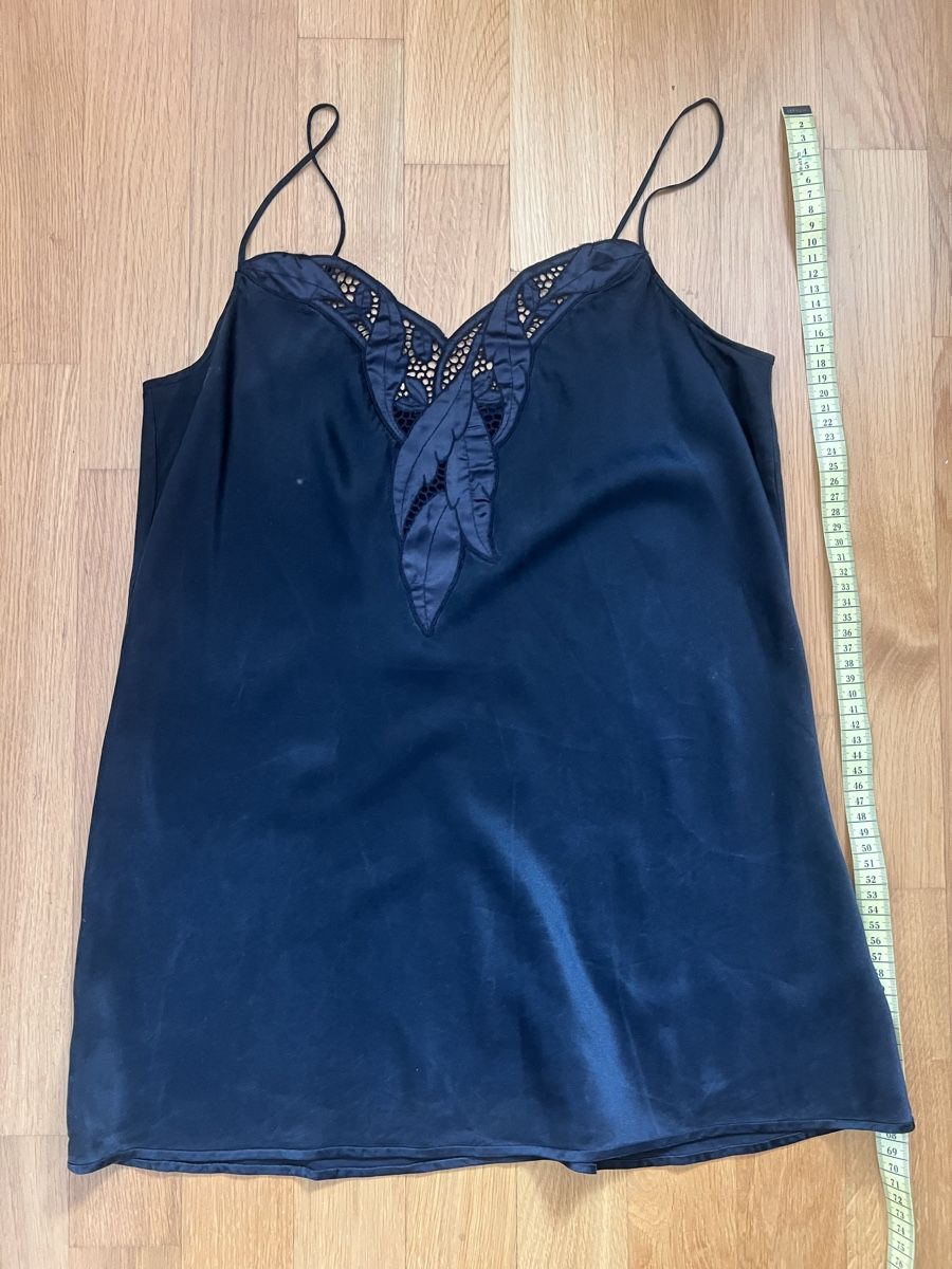 Tops: Schwarzes Seidentop mit Spaghettiträgern – Gebraucht aus Zürich von anjoz 5