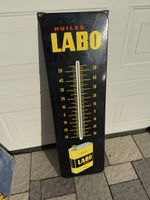 Emaile Vintage LABO Oel Thermometer, seltenes Sammlerstueck!