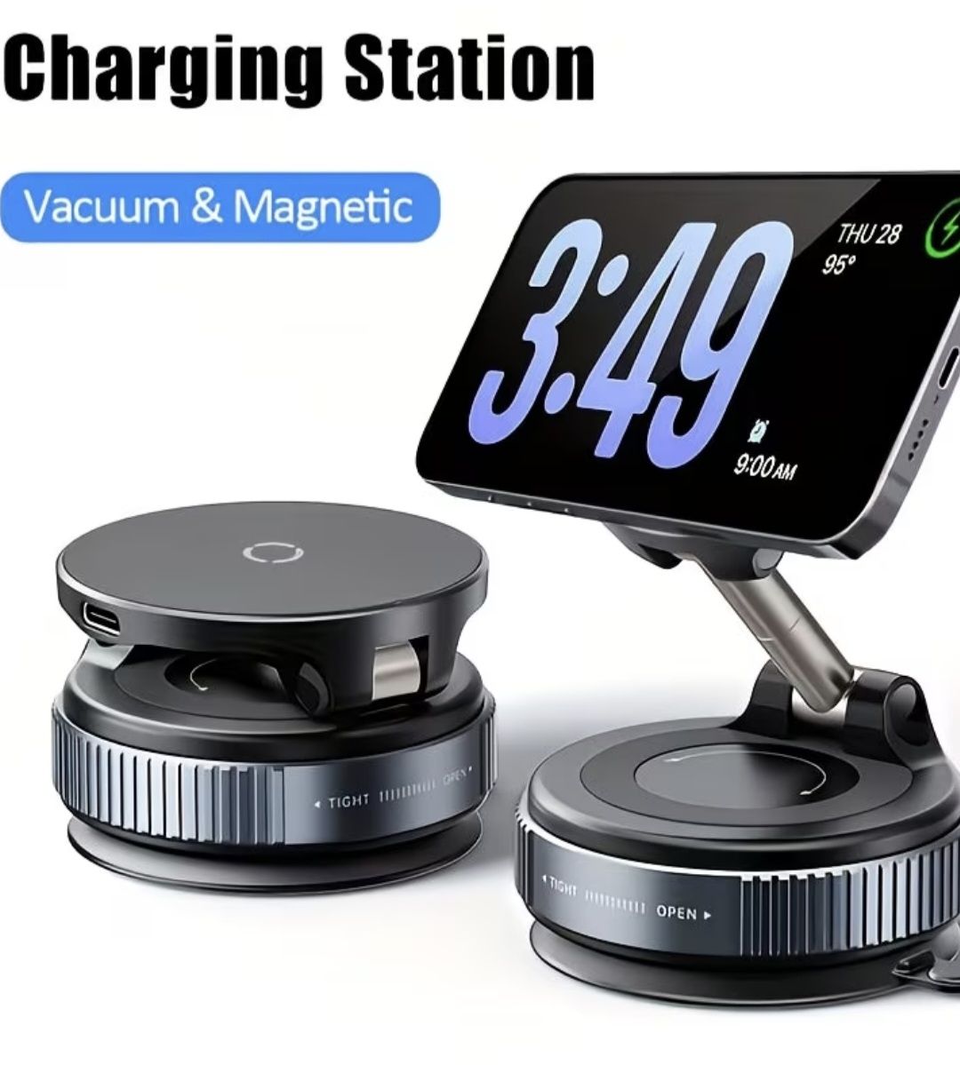 Staffe: Magnetische Auto Halterung Wireless mit Saugnapf – Nuovo (secondo la descrizione) da Möriken AG venduto da CRF-TT-88 2