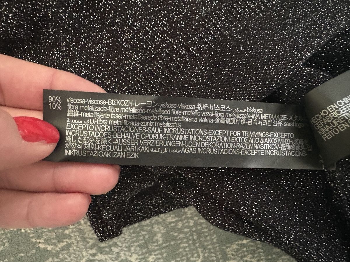 Zara Top: Haut à strass type Lurex – Nuovo (secondo la descrizione) da lausanne venduto da cat_q9l6 3