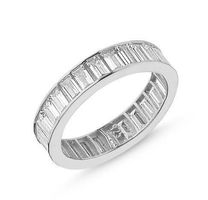 Ring Baguette Alliance Eternity Zirkonia 925 Silber 60