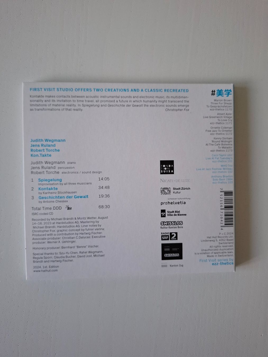 CD: CD mit moderner klassischer Musik - mit Judith Wegmann – Nuovo (secondo la descrizione) da Jegenstorf venduto da rudostra 1