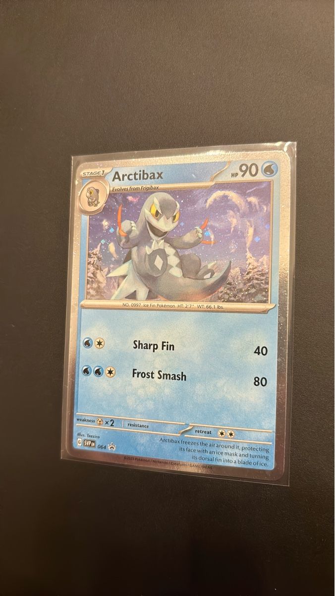 Pokémon Carte collezionabili: Pokemon Arctibax Promo – Usato da Rickenbach b. Wil venduto da PokemonSwissSpotify