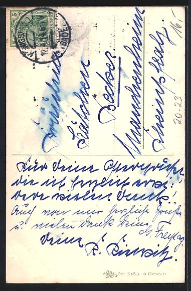 Cartoline postali: Osterhase tanzt mit Mädchen zum Feste – Usato da Berlin venduto da bartko-reher 1
