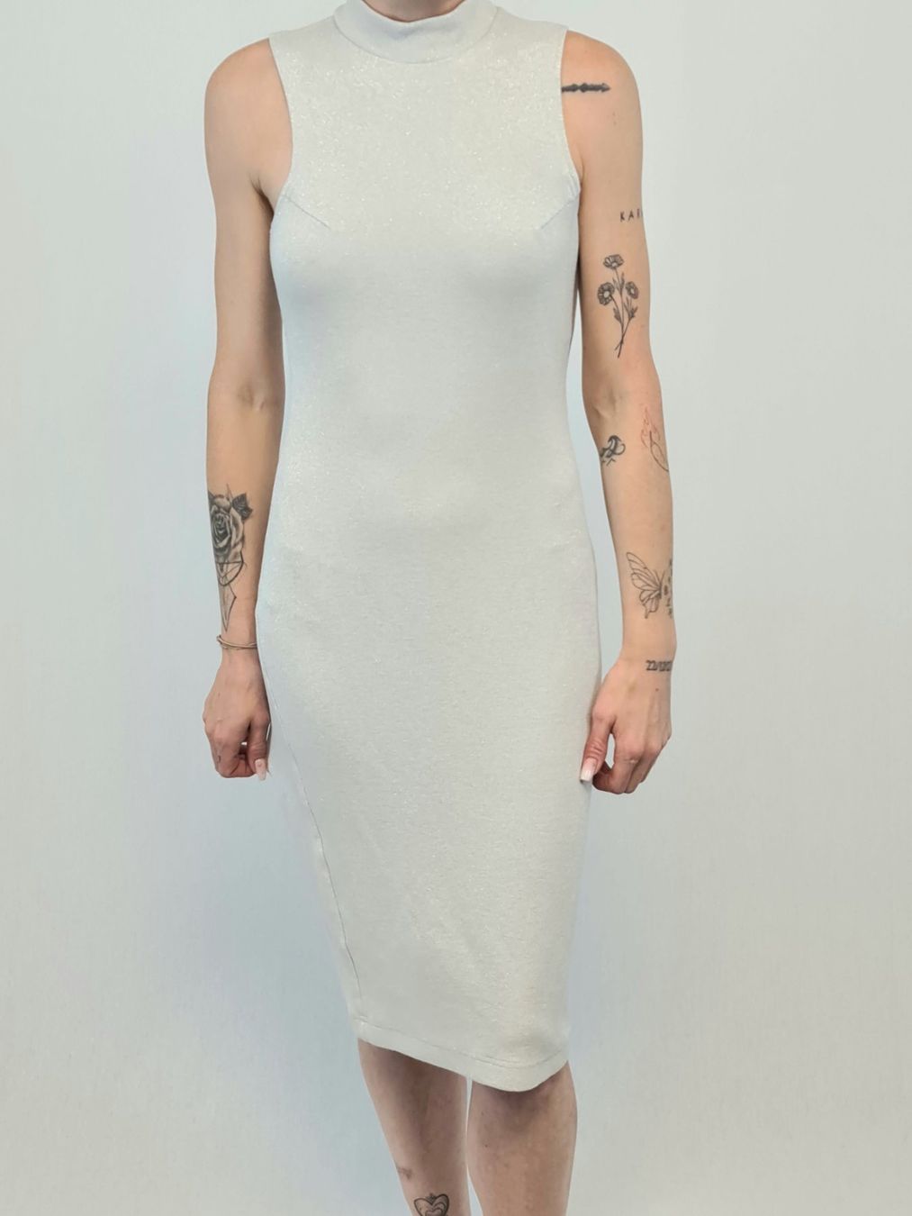 Vestiti: Robe fourreau brillant - col montant - Taille L – Usato da Couvet venduto da Nawra_26
