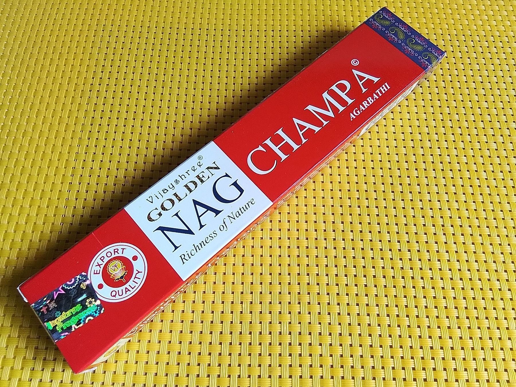 Candele: Räucherstäbli  - Golden NAG CHAMPA – Nuovo e nell'imballaggio originale da Rebstein venduto da Buchsi03 1