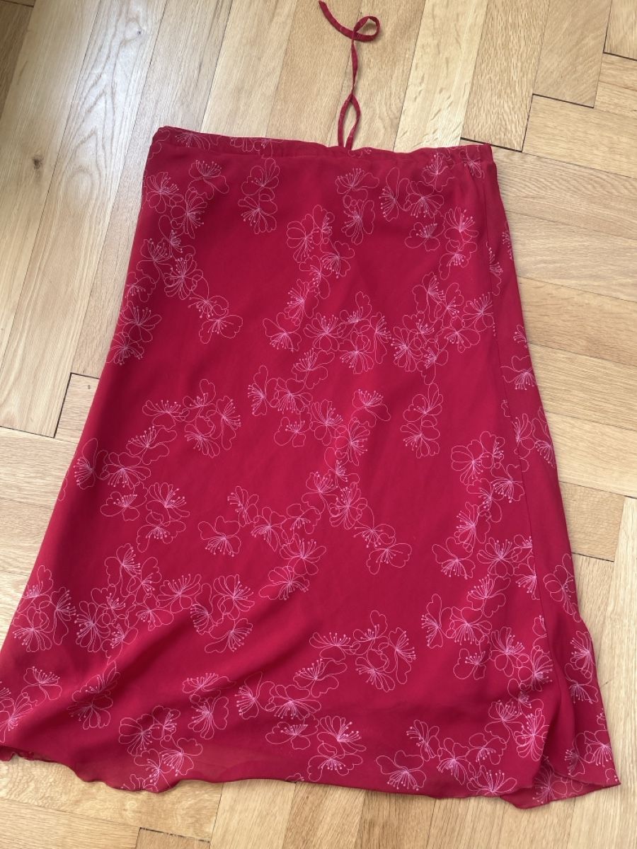 Röcke:  rotes Jupe  mit Blumen print – Gebraucht aus Bern von ann_v2kg 1
