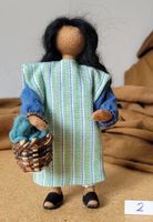 Schwarzenberger Krippenfiguren Kind/Meitli m Körbli 15cm N2