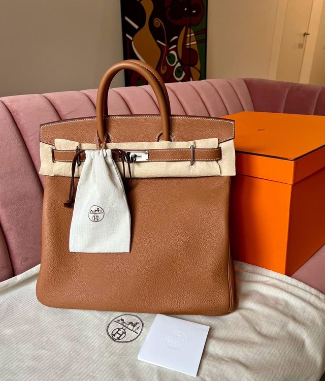 Hermes Birkin 40 HAC Gold Togo Tan Bag, Z Stamp, ULTRA RARE