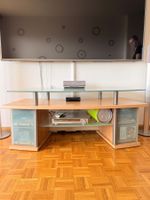 Meuble TV design avec verre, idéal pour le salon ✨