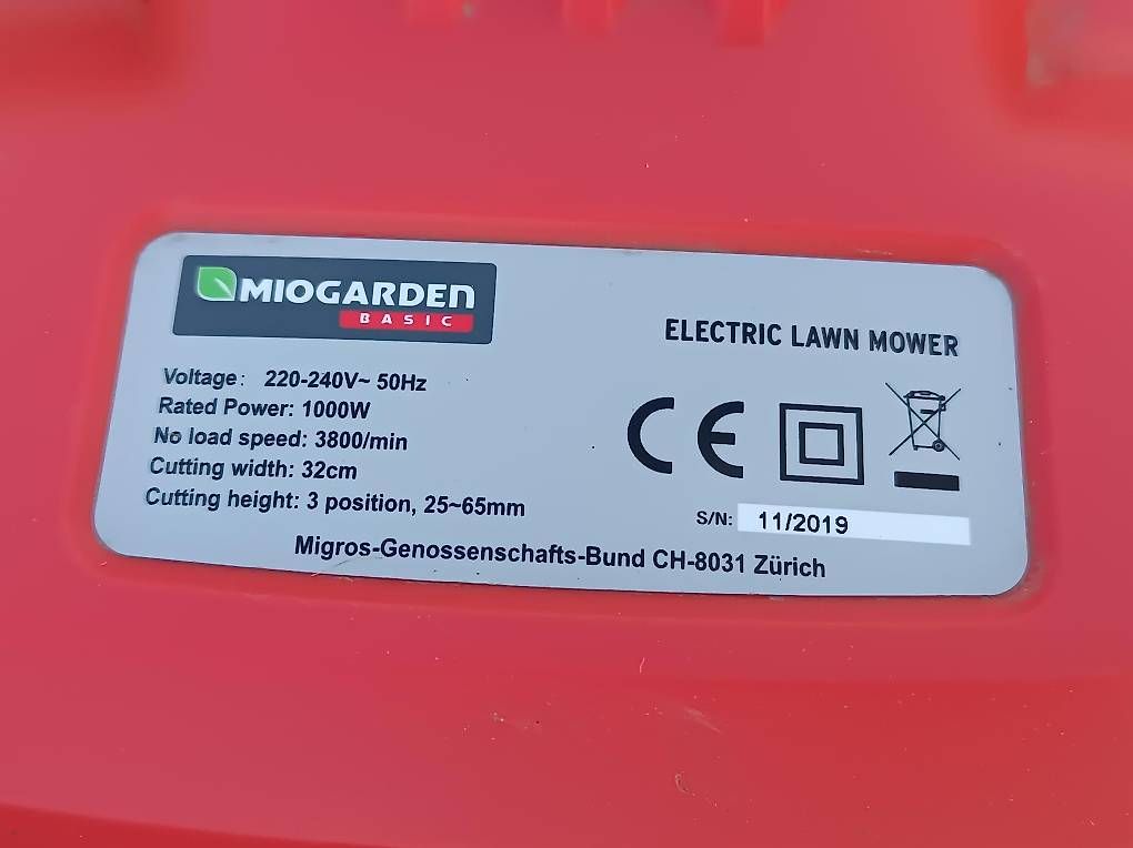 Migros Tagliaerba: Elektrischer Rasenmäher Miogarden gebraucht – Usato da St. Gallen venduto da mil_9pzk 3