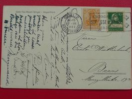 1922, 2-Länderfrankatur CH-DEUTSCHES REICH von BASEL.