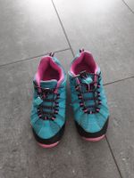 Wanderschuhe blau pink Grösse 33