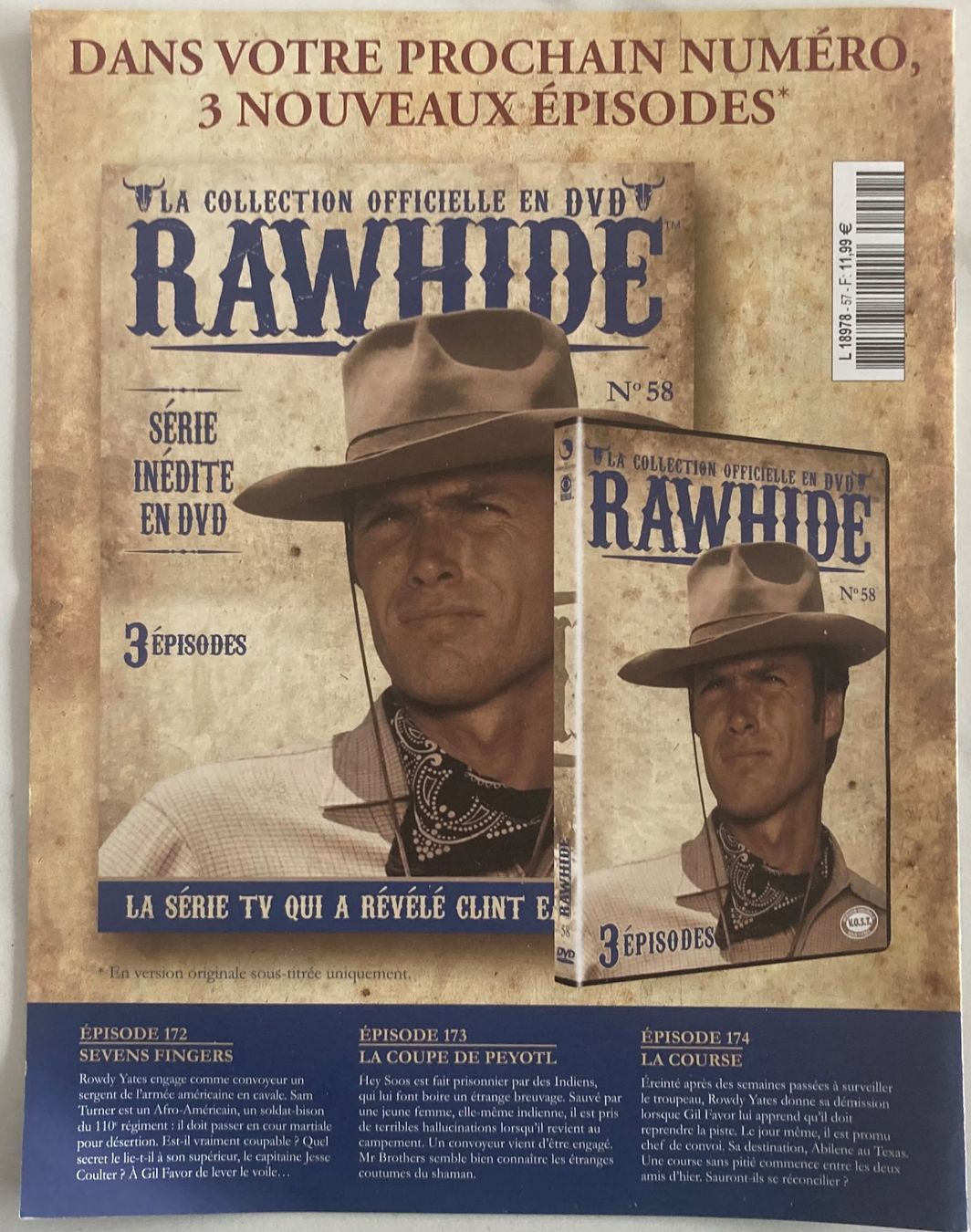 Alle DVDs: CLINT EASTWOOD - RAWHIDE N°57 – Gebraucht aus Poliez-Pittet von Newtown-Records 2